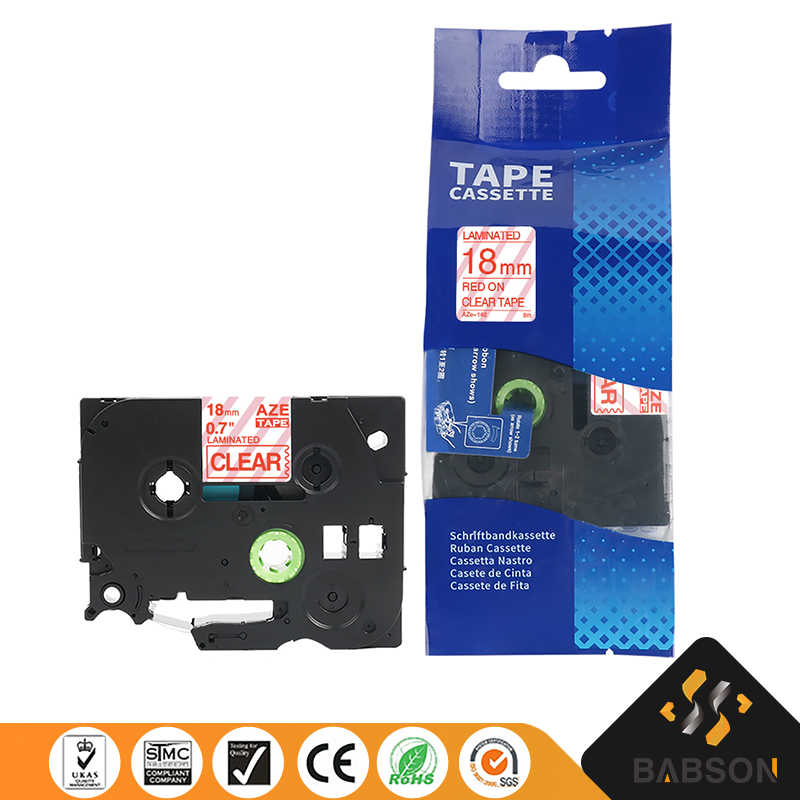 Compatible Brother 18mm Tape Aze142 Label Tape For Black Label Cartridge