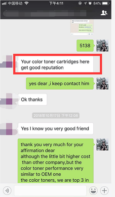 CUSTOMER HIGH PRAISE